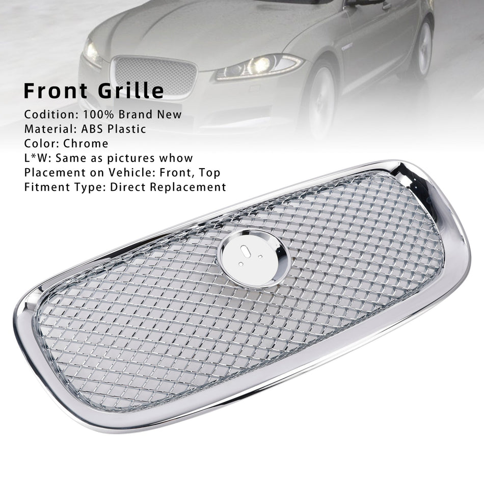 2012–2015 Jaguar XF XF-R Stil Frontstoßstangengrill Kühlergrill Chrom