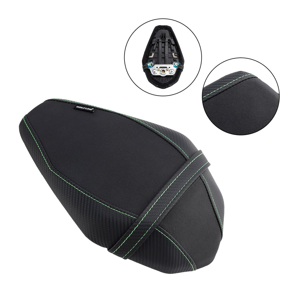 2021-2023 KAWASAKI ZX-10R/RR Hinten Passagier Sitz Kissen Pu Sozius Flache G-Stitch