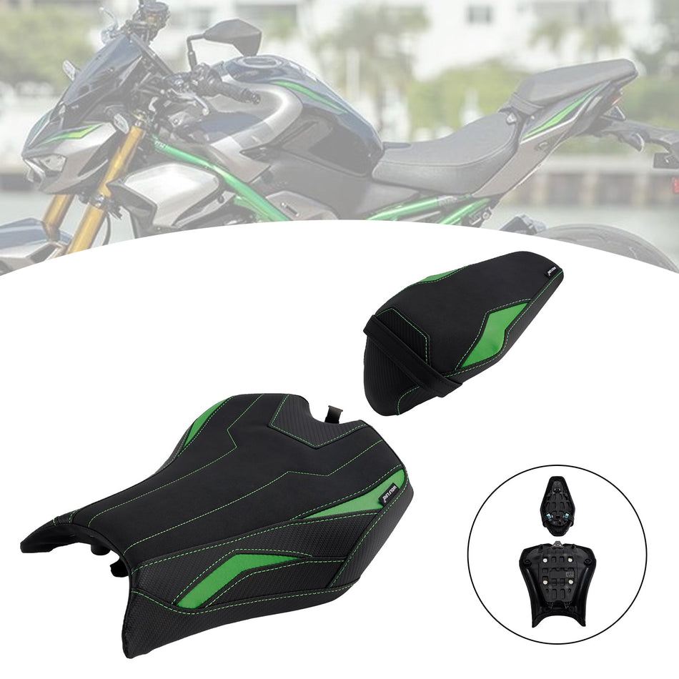 2025- Für Kawasaki Ninja Z900 Zr900-F Fahrer- und Beifahrersitz-Rücksitzkissen Grün1