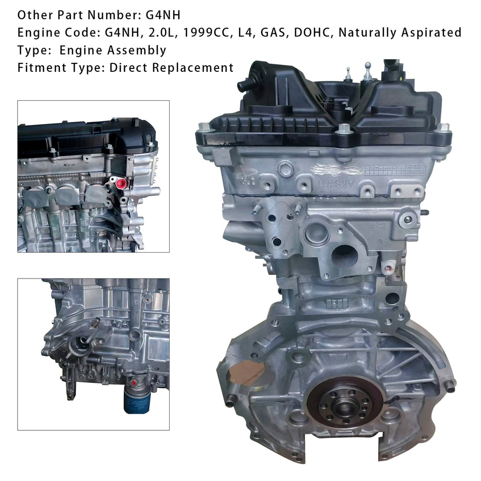 G4NH-Motorbaugruppe für Hyundai Elantra Kia 2.0L 2017-2024