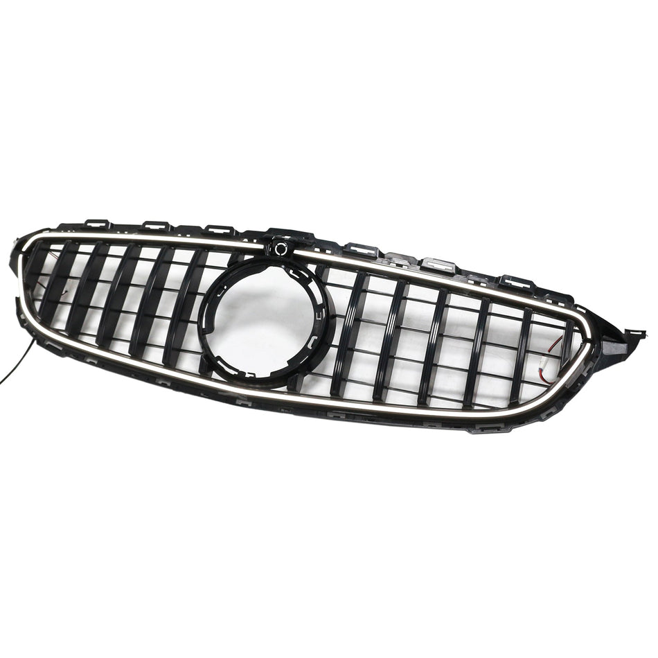 2015-2021 Mercedes W205 C250 C300 mit LED-Frontgrill, schwarz