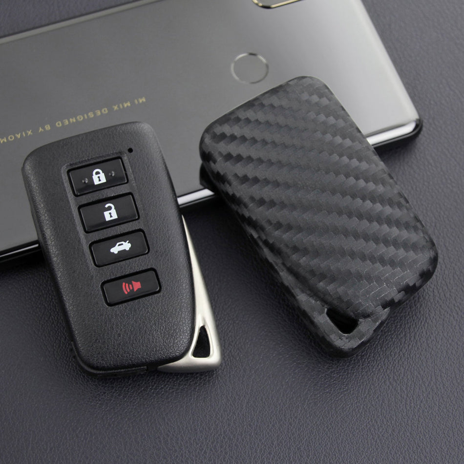 Autoschlüsselhülle aus Leder und Silikon mit Schnalle für Lexus