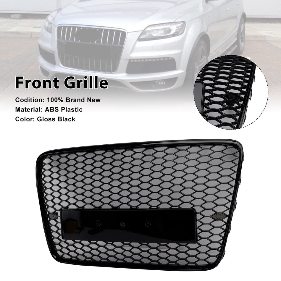Kühlergrill mit Lüftungsgitter in Hochglanzschwarz für die Frontstoßstange, passend für Audi Q7 2005-2015