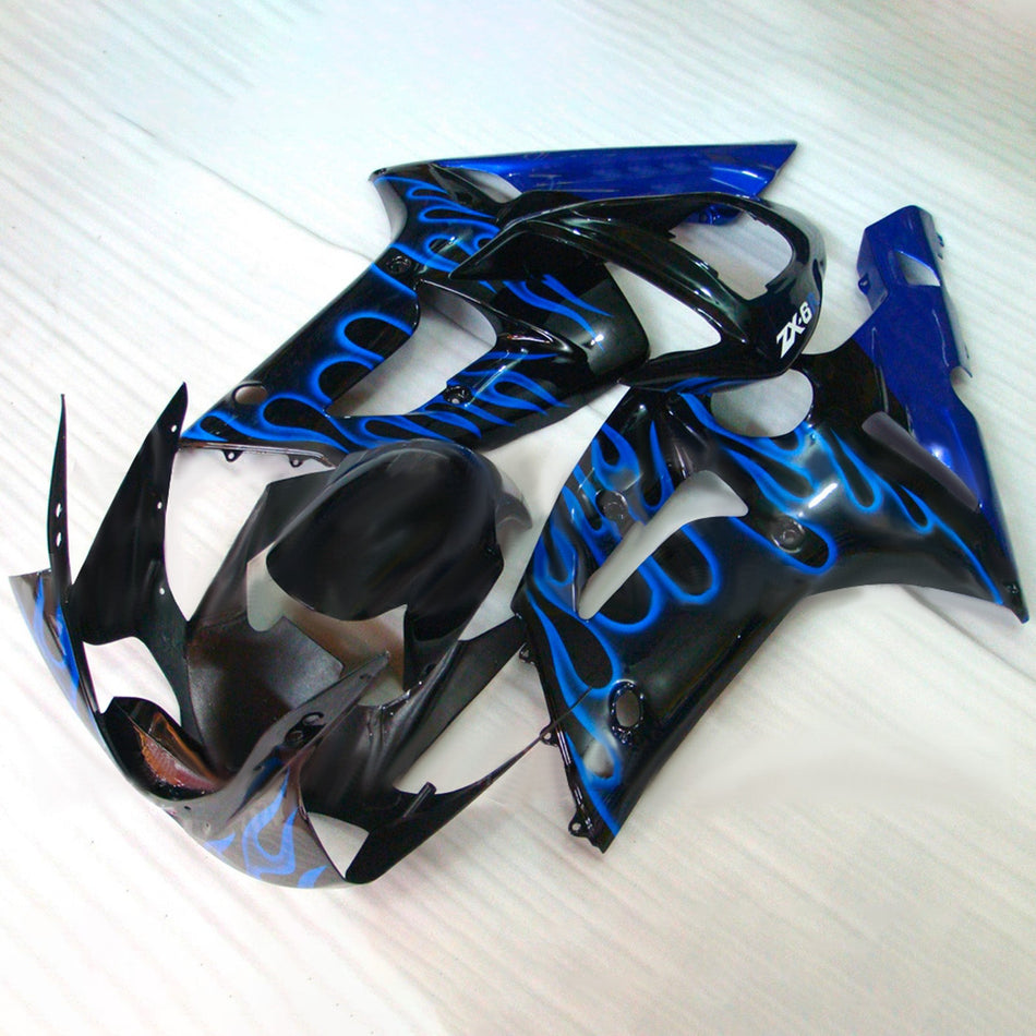 Verkleidungssatz aus ABS-Kunststoff, passend für Kawasaki ZX6R 636 2003-2004