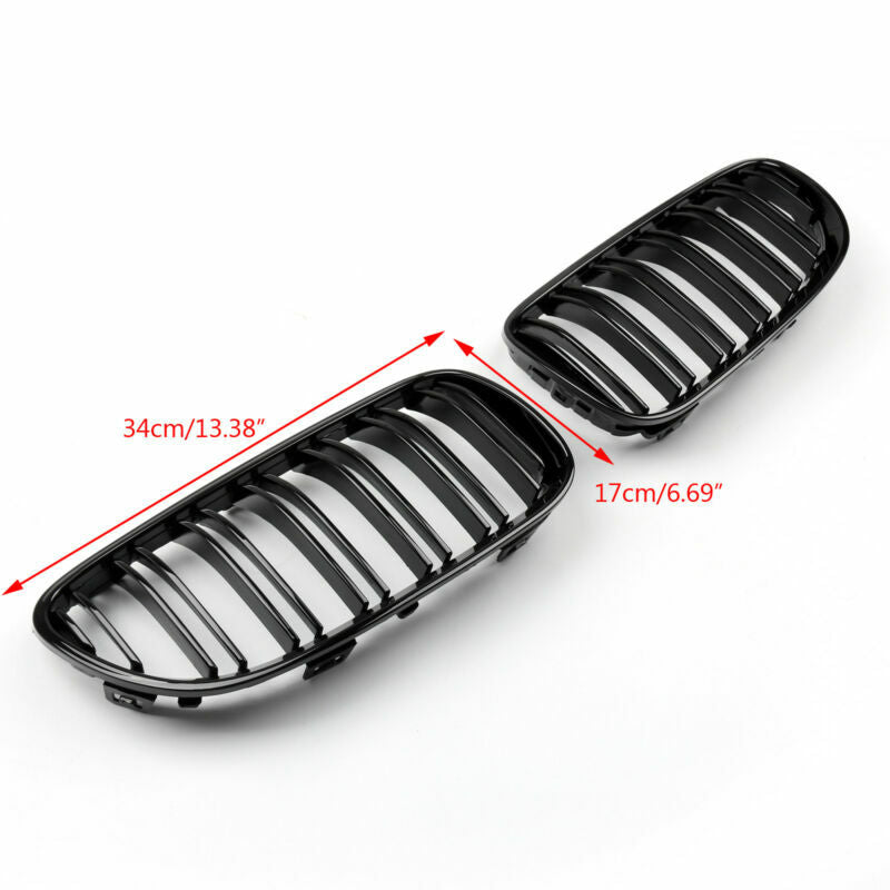 Gloss Black Front Kidney Grille Double Rib Für BMW E92 E93 LCI 2 Doors 2011-2014