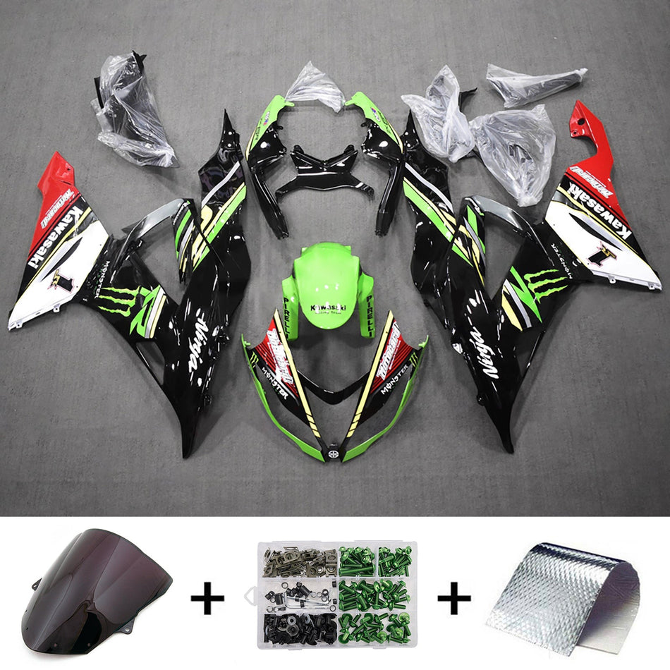 Verkleidungssatz aus ABS-Kunststoff, passend für Kawasaki ZX6R 636 (2013–2018)