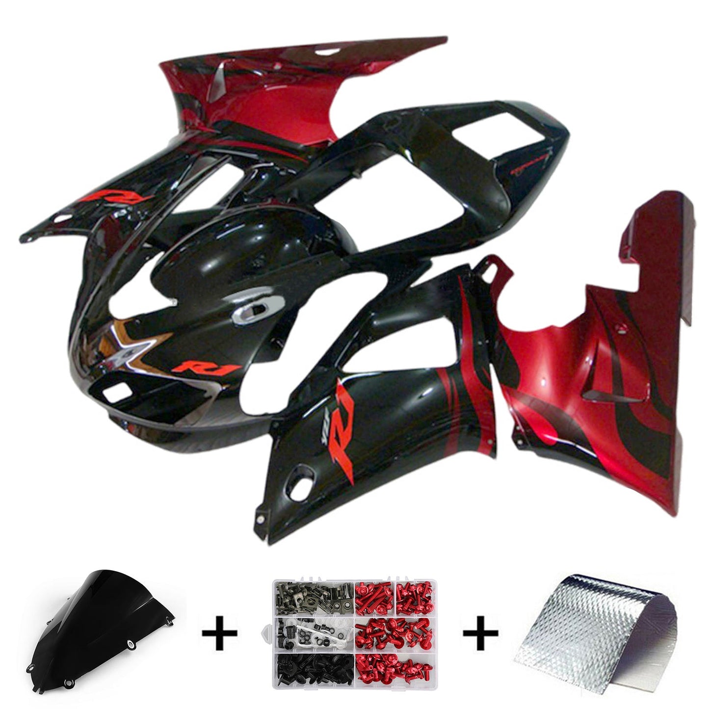 1998-1999 Yamaha YZF-R1 Einspritzverkleidungssatz Karosserie Kunststoff ABS