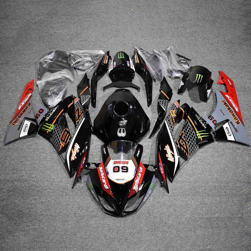 Verkleidungssatz aus ABS-Kunststoff, passend für Kawasaki ZX6R 636 2009-2012