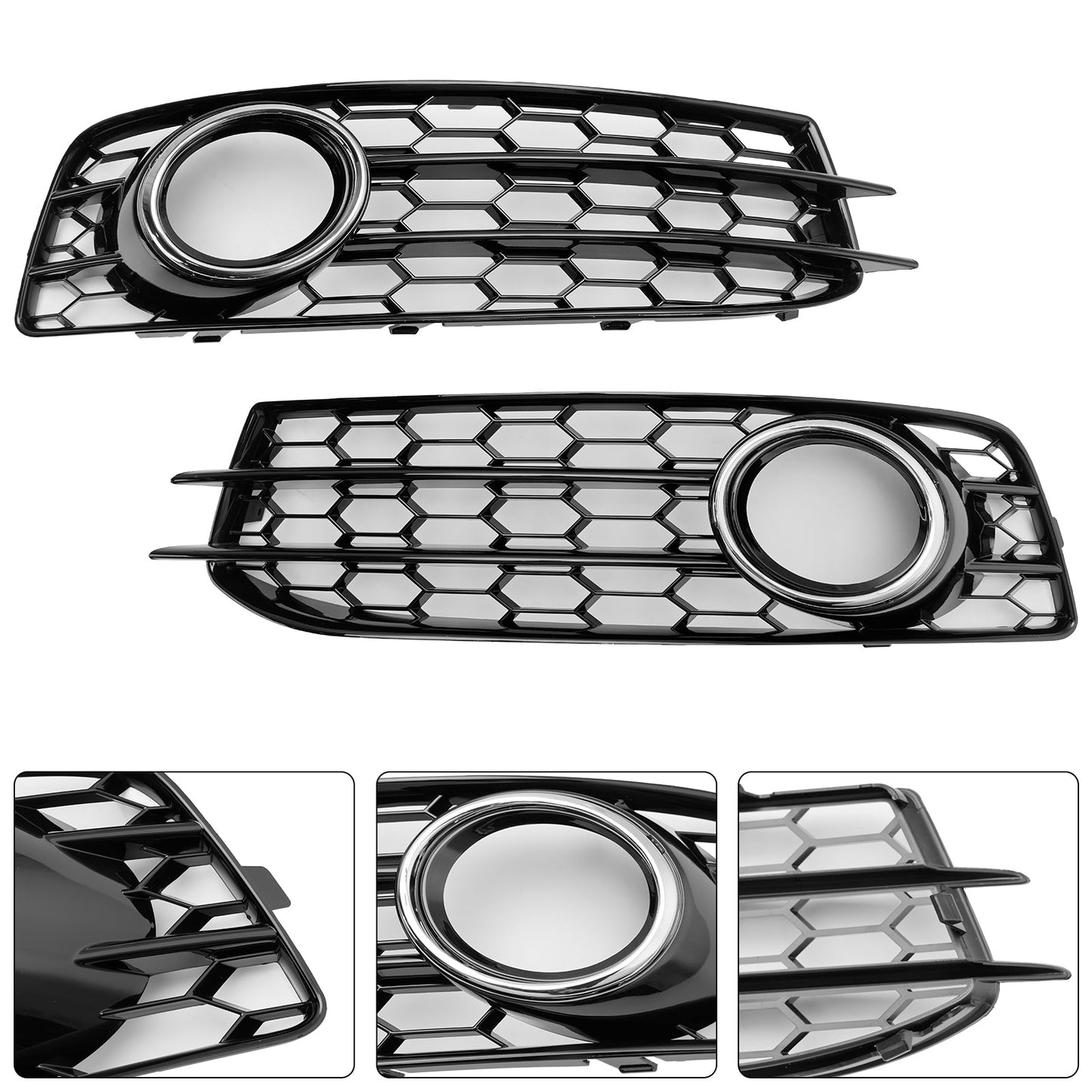 2009–2012 Audi A3 8P S-Line Waben Frontsto?stange Nebelscheinwerfer Kühlergrill Abdeckung