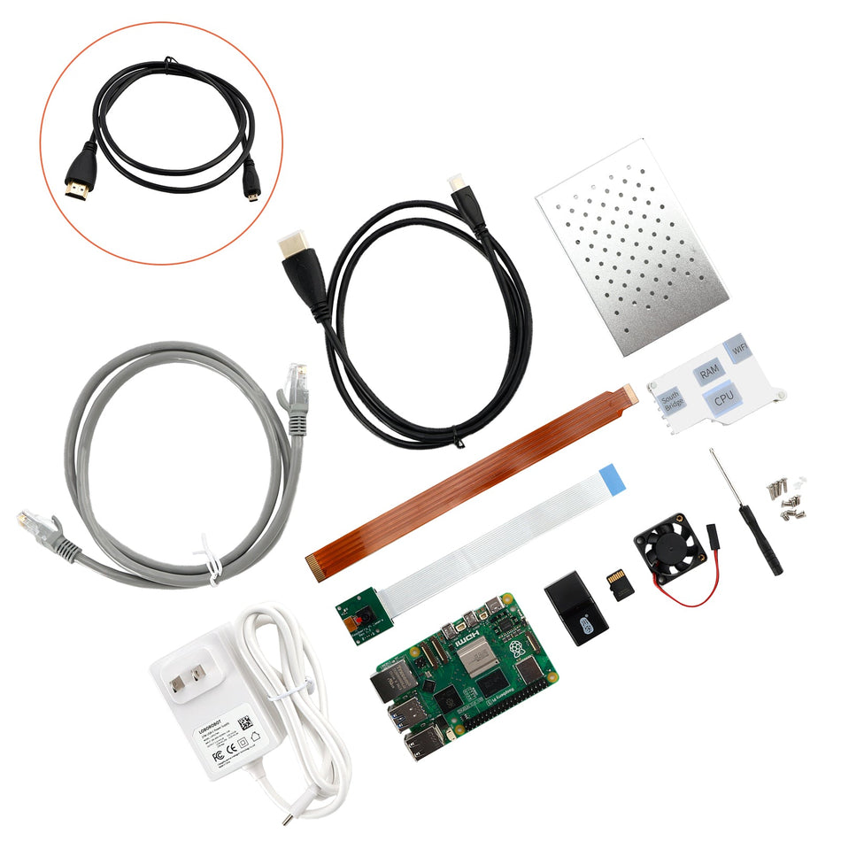 Raspberry Pi 5 Kit 8G Entwicklungsboard Kamera Python Programmierung Advanced Kit