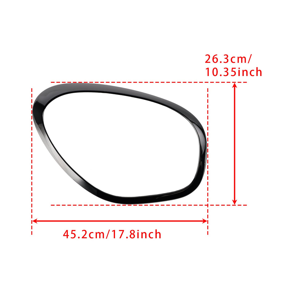 2011–2016 MINI Cooper R60 Countryman (Untermodell: Base, S, S ALL4) 2 Stück glänzend schwarze Scheinwerfer-Zierringe