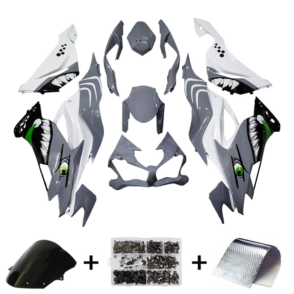 Injection Verkleidung Kit Karosserie Kunststoff ABS fit Für Kawasaki ZX6R 2019-2023