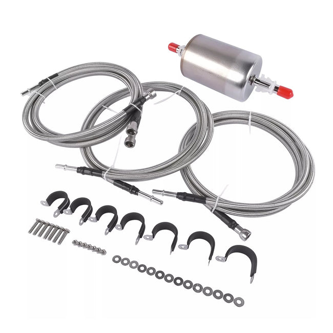 2001-2003 GMC Sierra 3500 Edelstahl-geflochtenes Kraftstoffleitungs-Kit 819-840 Quick Fix