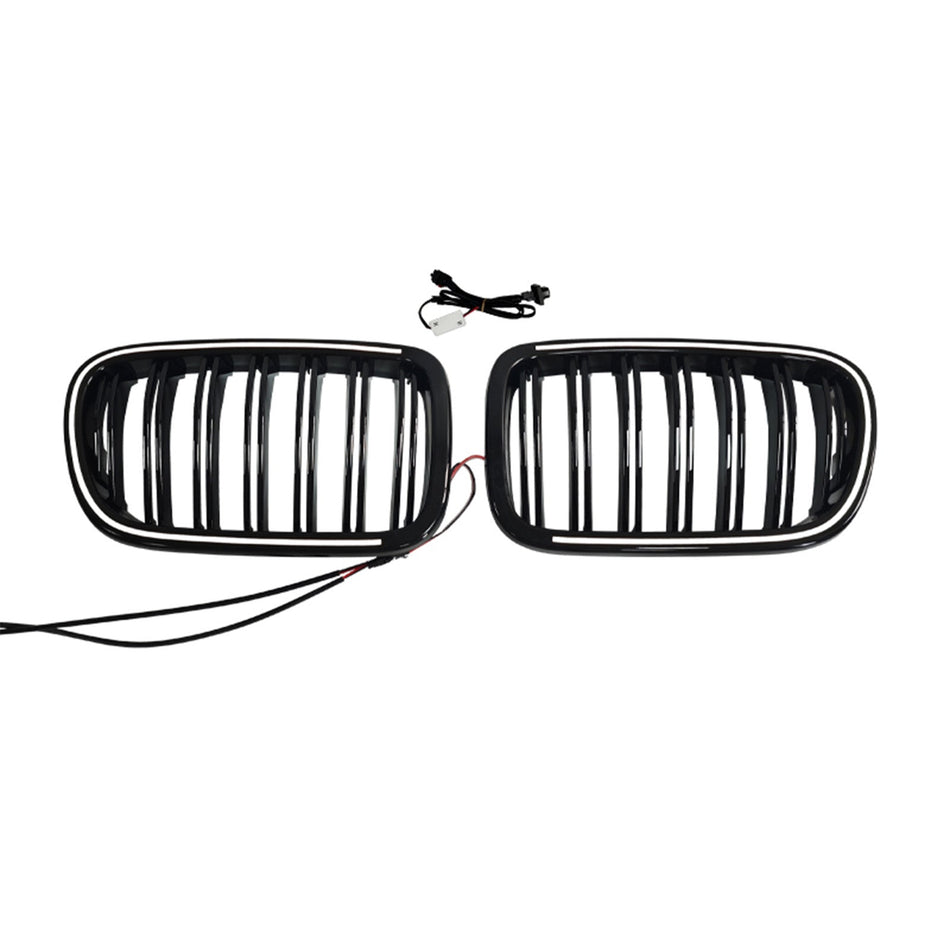 Zweizeiliger schwarzer Frontstoßstangengrill für BMW X3 F25 (2011–2014)