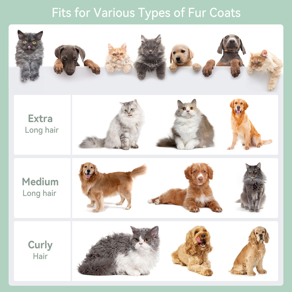 7 In 1 Pet Grooming Kit Vacuum Suction Professional Pet Hair Clipper 1.5L Grooming Tools for Dogs Cats PetsDog Vacuum Brush for Shedding Grooming