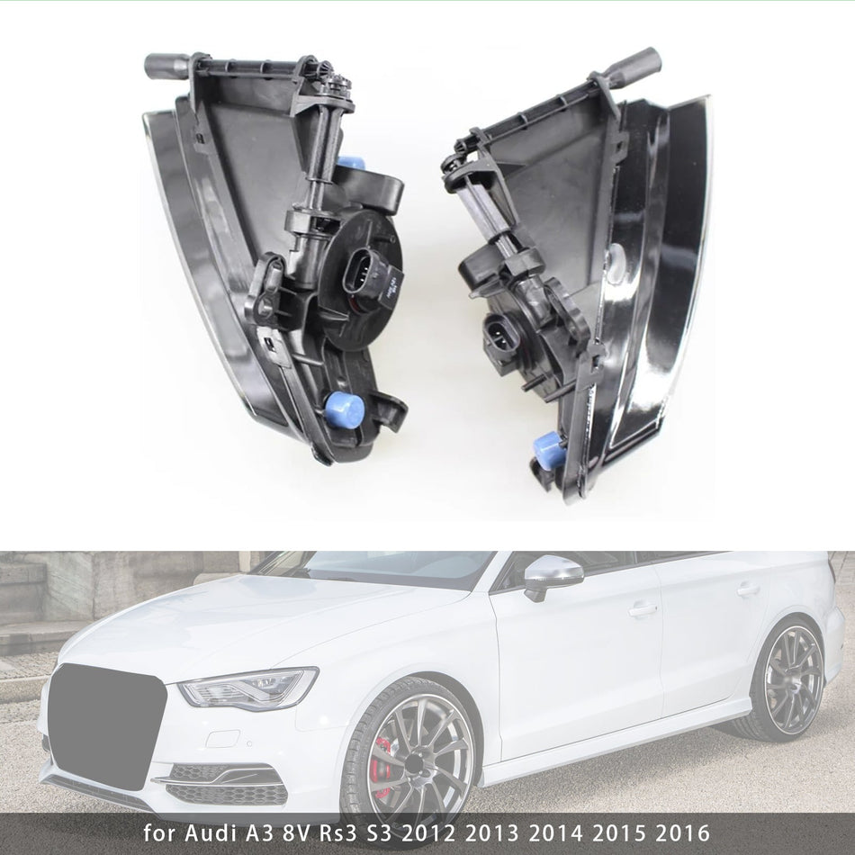 2012–2016 Audi A3 8 V RS3 S3 Paar vorne rechts Nebelscheinwerfer Lampen mit Glühbirnen