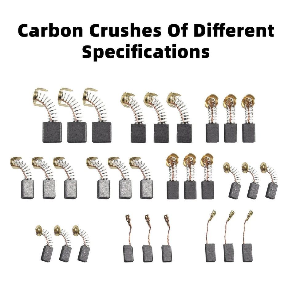 60Pcs 10 Größen Elektromotor Kohlebürsten Ersatz für Power Tool