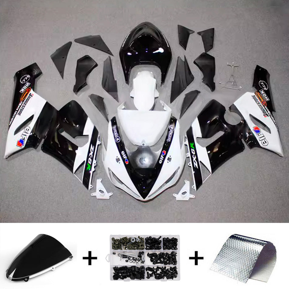 Verkleidungssatz aus ABS-Kunststoff, passend für Kawasaki ZX6R 636 (2005-2006)