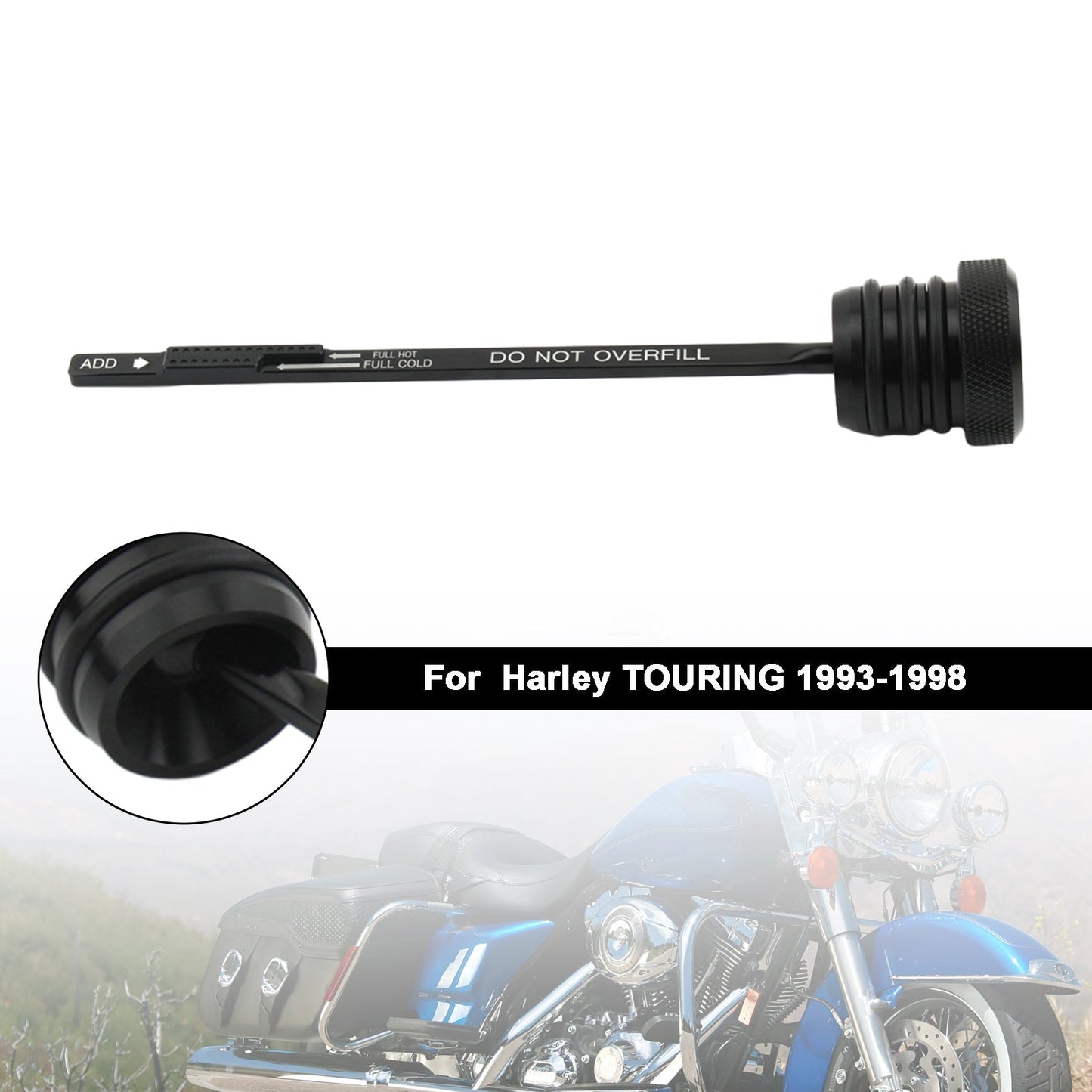 1993-1998 Harley TOURING FLHT FLHS FLTC Ölmessstab Tankdeckel Stecker 0710-0002