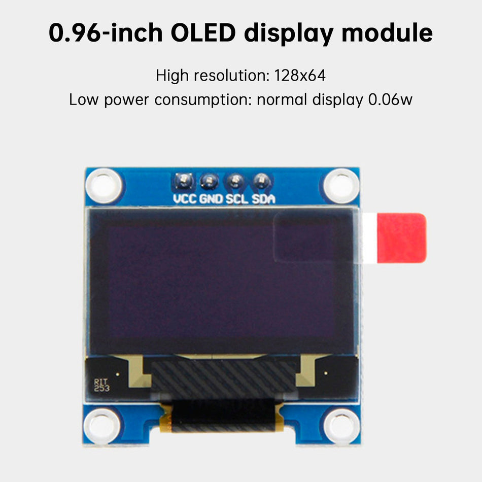 Raspberry Pi 4B 0,96-Zoll-OLED-Anzeigemodul IP-Festplatteninformationsanzeige