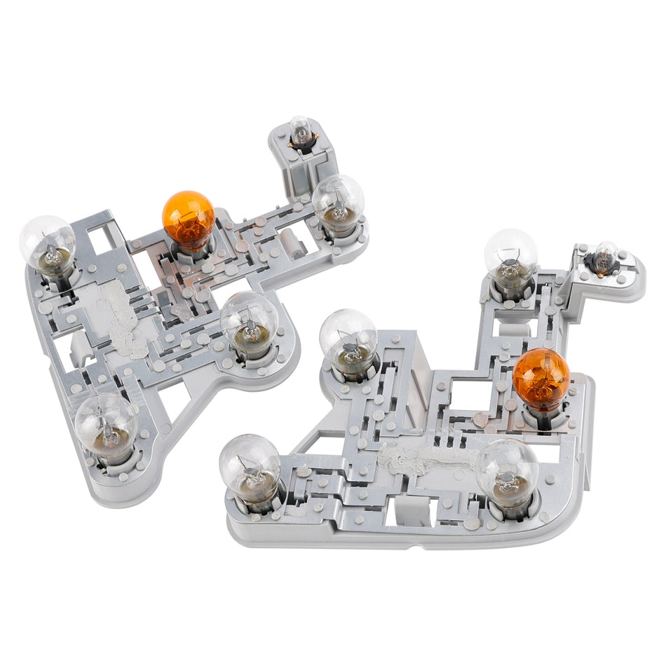 2007–2010 Mercedes W204 C-Klasse Links + Rechts Rücklicht Lampenfassung mit Glühbirnen