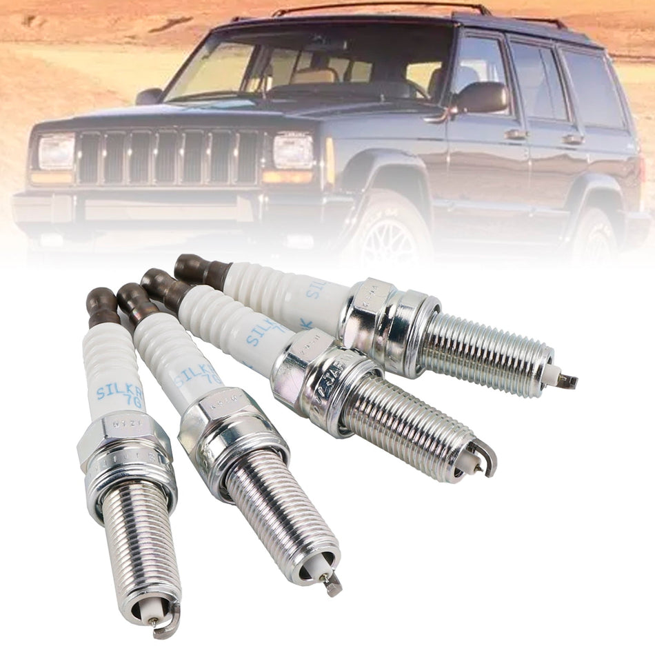 4 Stück Zündkerzen 68292346AA für Jeep Cherokee Wrangler 2.0 L4