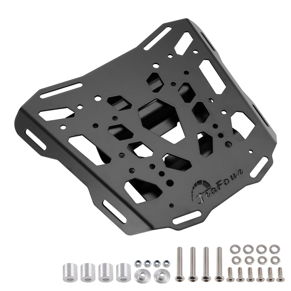 2020-2024 Tiger 900 / GT / GT Pro / Rally / Rally Pro SCHWARZES ALUMINIUM-TOP-RACK-TRÄGER-GEPÄCKPLATTE