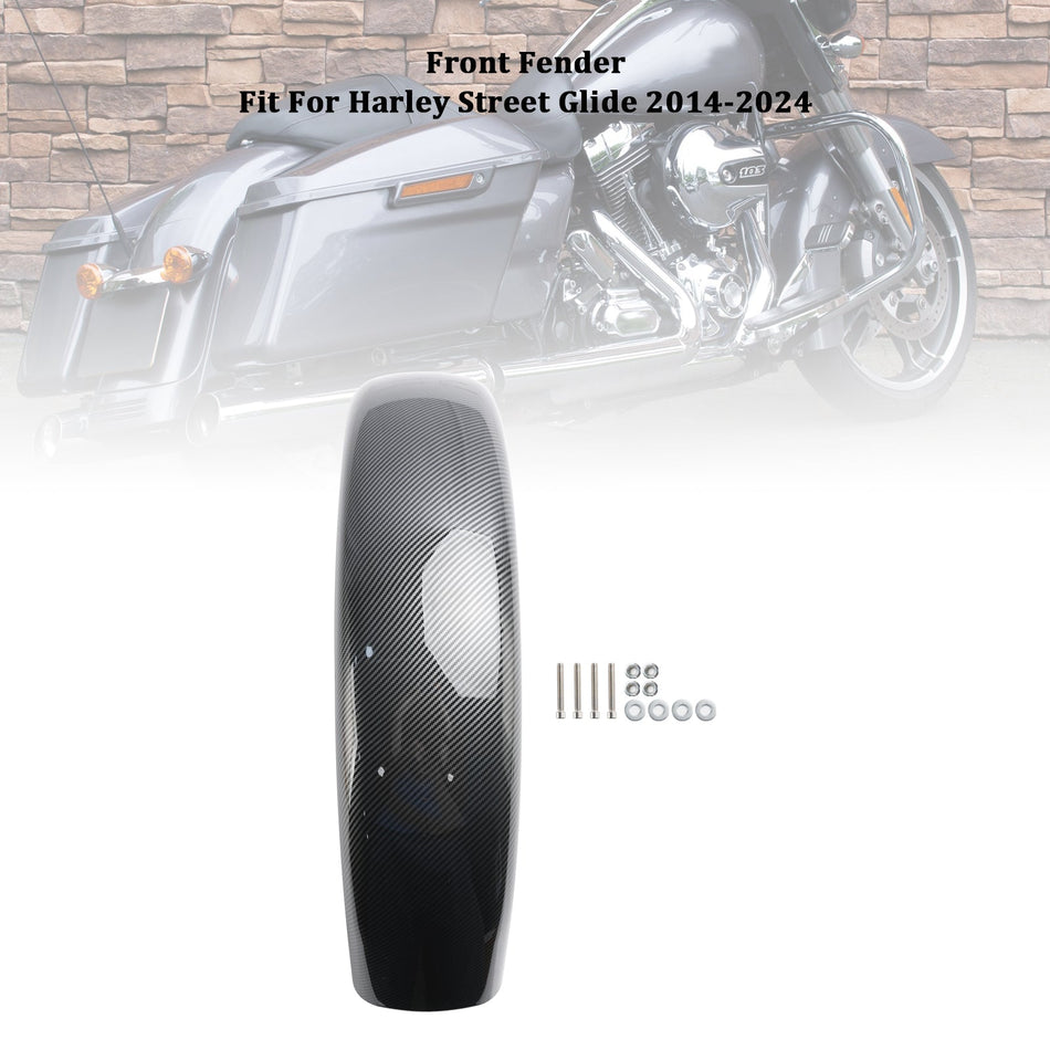 ABS Kotflügel Vorne Kotflügel Für Touring Street Glide Road Glide 2014-2024 Carbon
