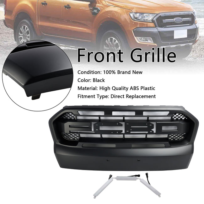 Raptor Style Front Bumper Grill Grille Für Ford Ranger 2015-2019 T7 W/LED