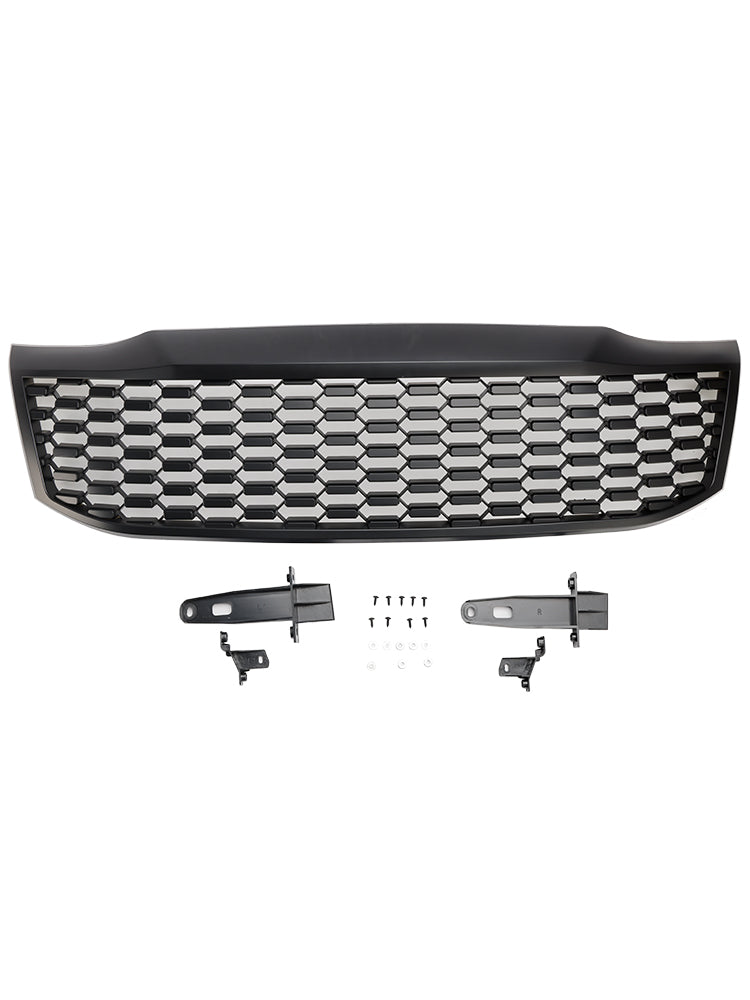 2012–2014 Toyota Hilux Vigo MK7 Mattschwarzer Kühlergrill für die Frontsto?stange