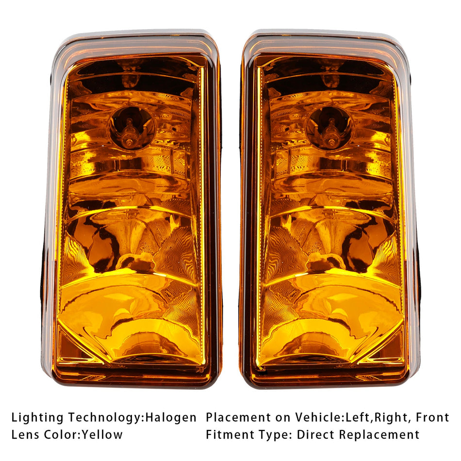 Paar Nebelscheinwerfer Lampen mit Leuchtmittel für Chevy Tahoe Sierra 2007–2015 gelbe Linse