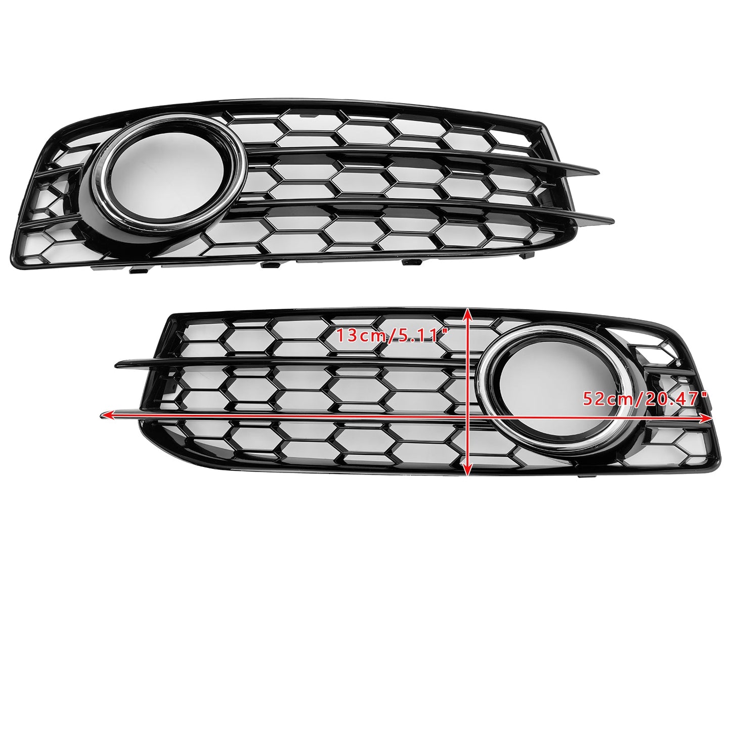 2009–2012 Audi A3 8P S-Line Waben Frontsto?stange Nebelscheinwerfer Kühlergrill Abdeckung