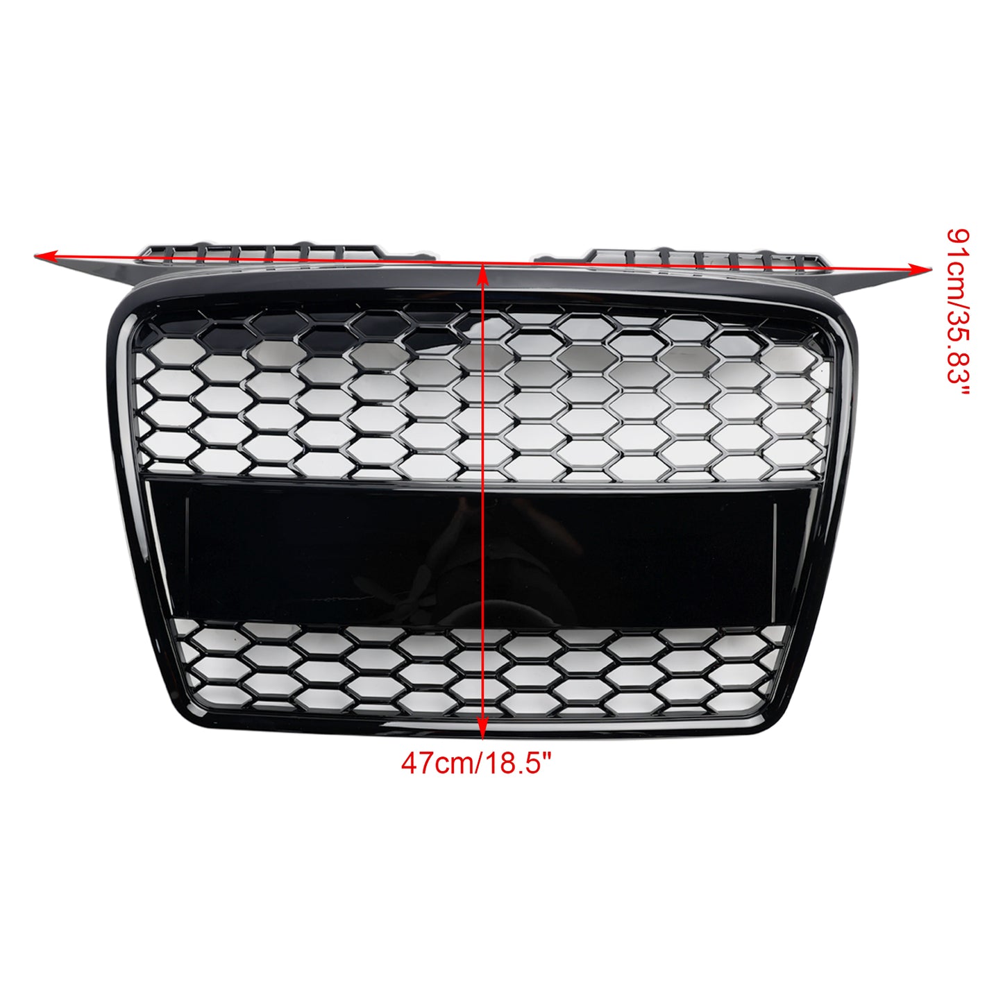 Kühlergrill Wabengrill Front Tuning Grill Emblemhalter Für Audi A3 8P 2004-2008