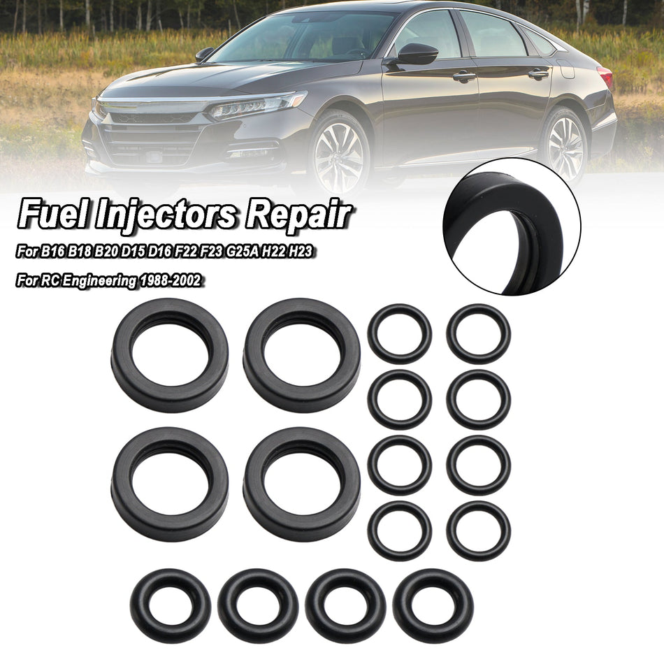 4PCS Kraftstoff Injektor Dichtung O-Ring Kit fit Honda Accord CRX Civic DelSol Prelude