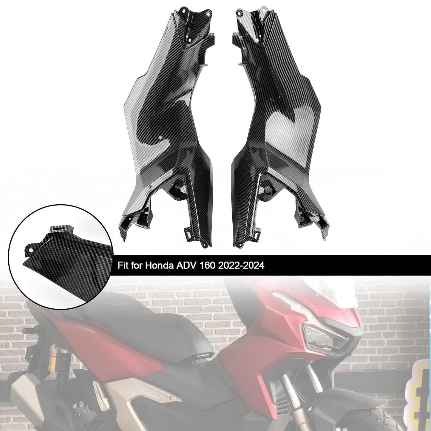 2023-2024 Honda ADV 160 Seitenrahmen Abdeckung Verkleidung Karosserie