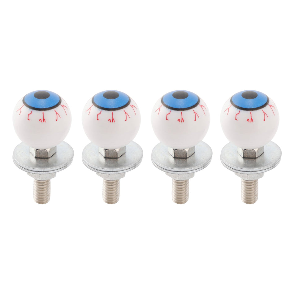 4x Motorrad Fahrrad Kunststoff Augapfel Nummernschild Bolzen Auf Schraube Auf Rahmen Mutter