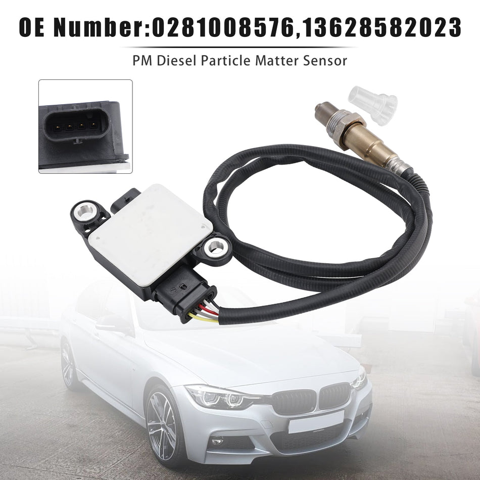 03/2014–04/2021 Für BMW 3 Gran Turismo (F34) 330 d xDrive Schrägheck Diesel Heckantrieb 24 Ventile PM Dieselpartikelsensor 13628582023