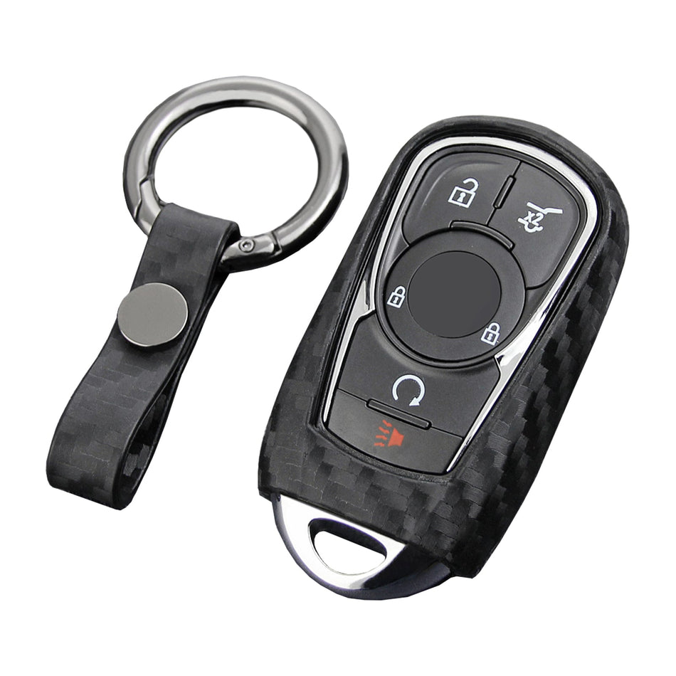 Autoschlüsselhülle aus Leder und Silikon mit Schnalle für Buick