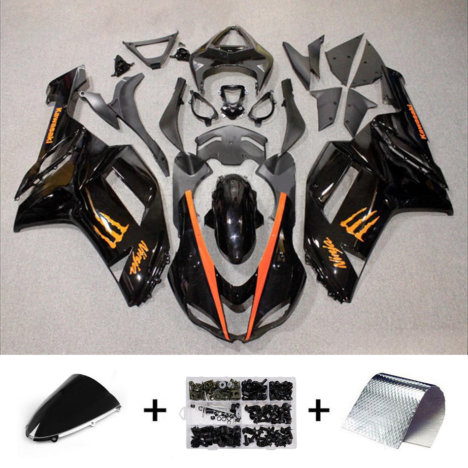 Verkleidungssatz aus ABS-Kunststoff, passend für Kawasaki ZX6R 636 (2007-2008)