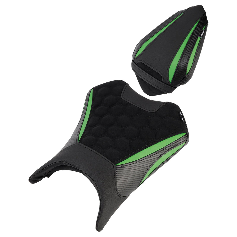 2024-2025 Für Kawasaki Ninja 500 Z500 Raider Soziussitz-Set vorne & hinten, Schwarz 2