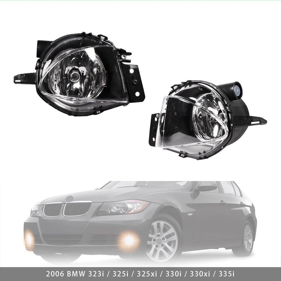 Paar Nebelscheinwerfer mit Leuchtmitteln für BMW E90 3er-Serie 2006–2008