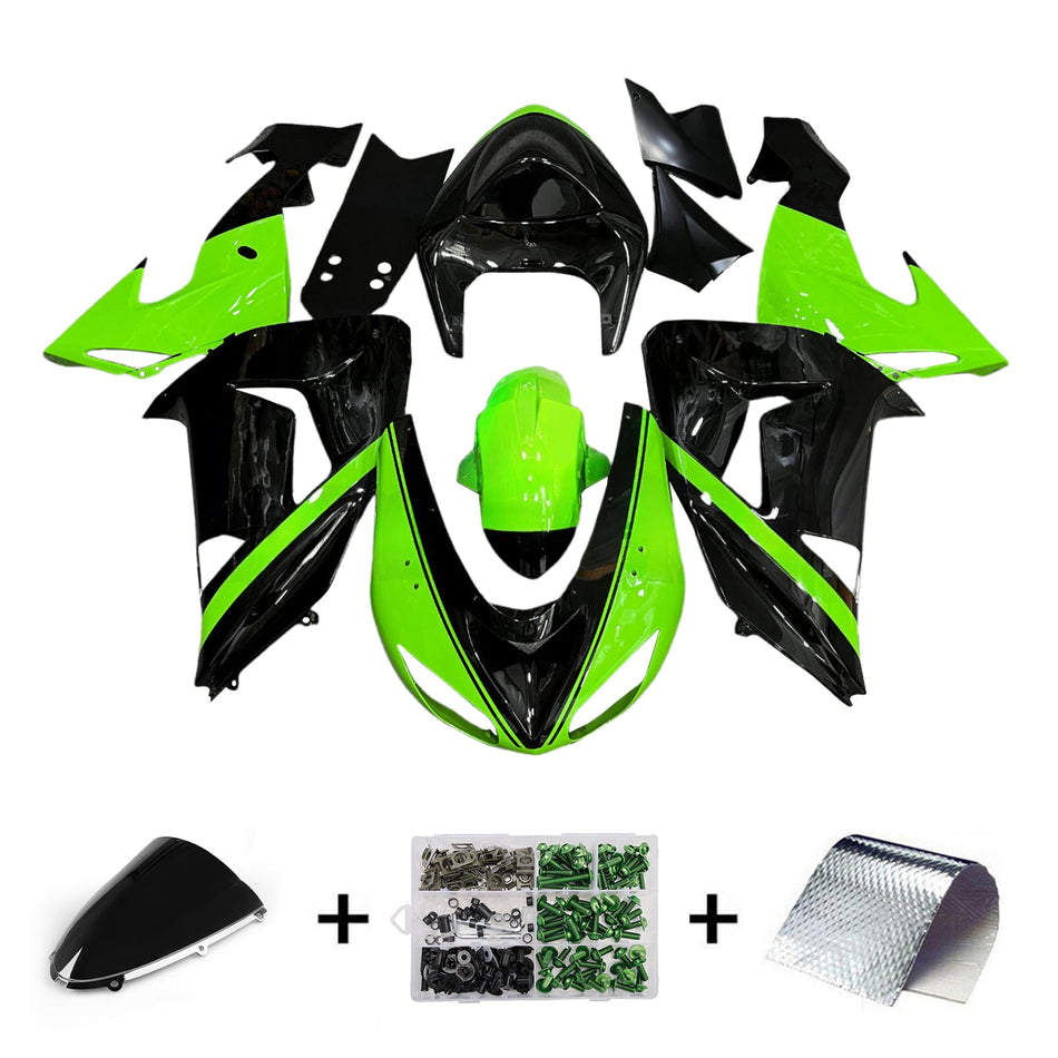 Injection Verkleidung Kit Karosserie Kunststoff ABS fit Für Kawasaki ZX10R 2006-2007