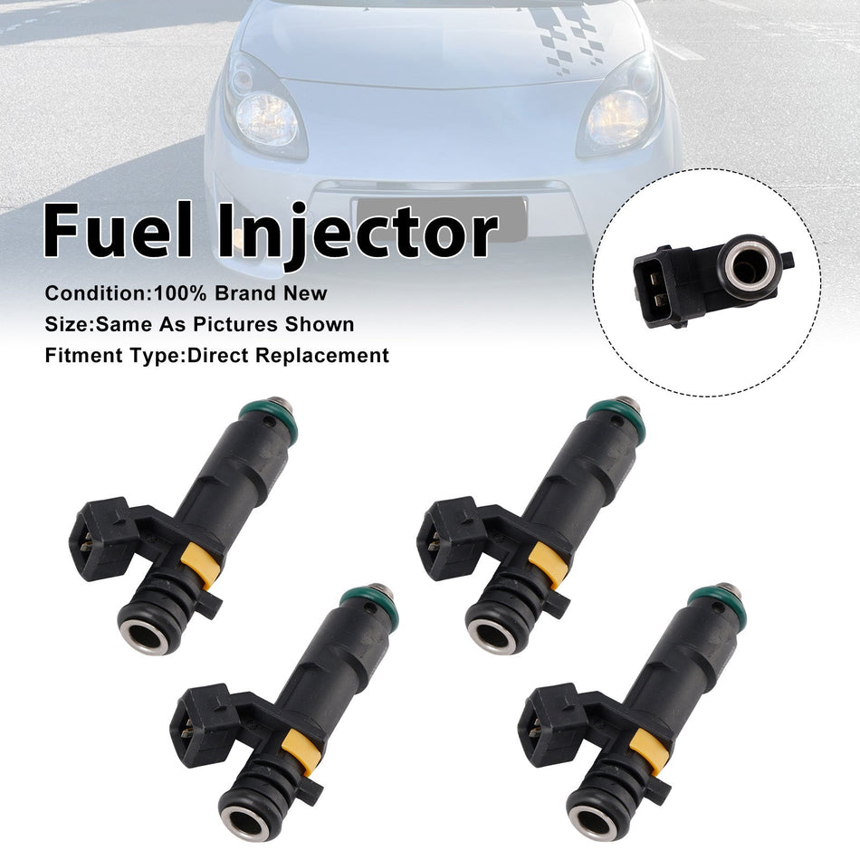 4 Stück Einspritzdüsen für Renault Twingo II 1.2 8V D7F 2007-2014 H8200552714