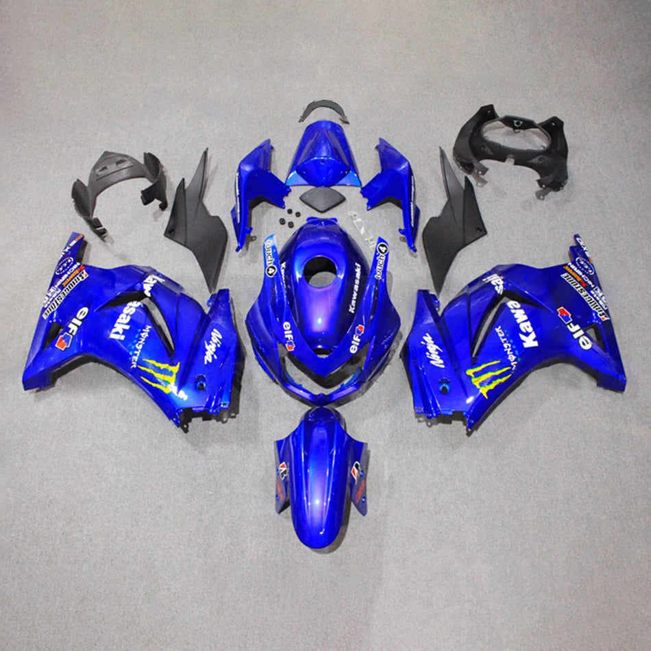 Verkleidungssatz aus ABS-Kunststoff, passend für Kawasaki EX250 Ninja250R 2008-2012