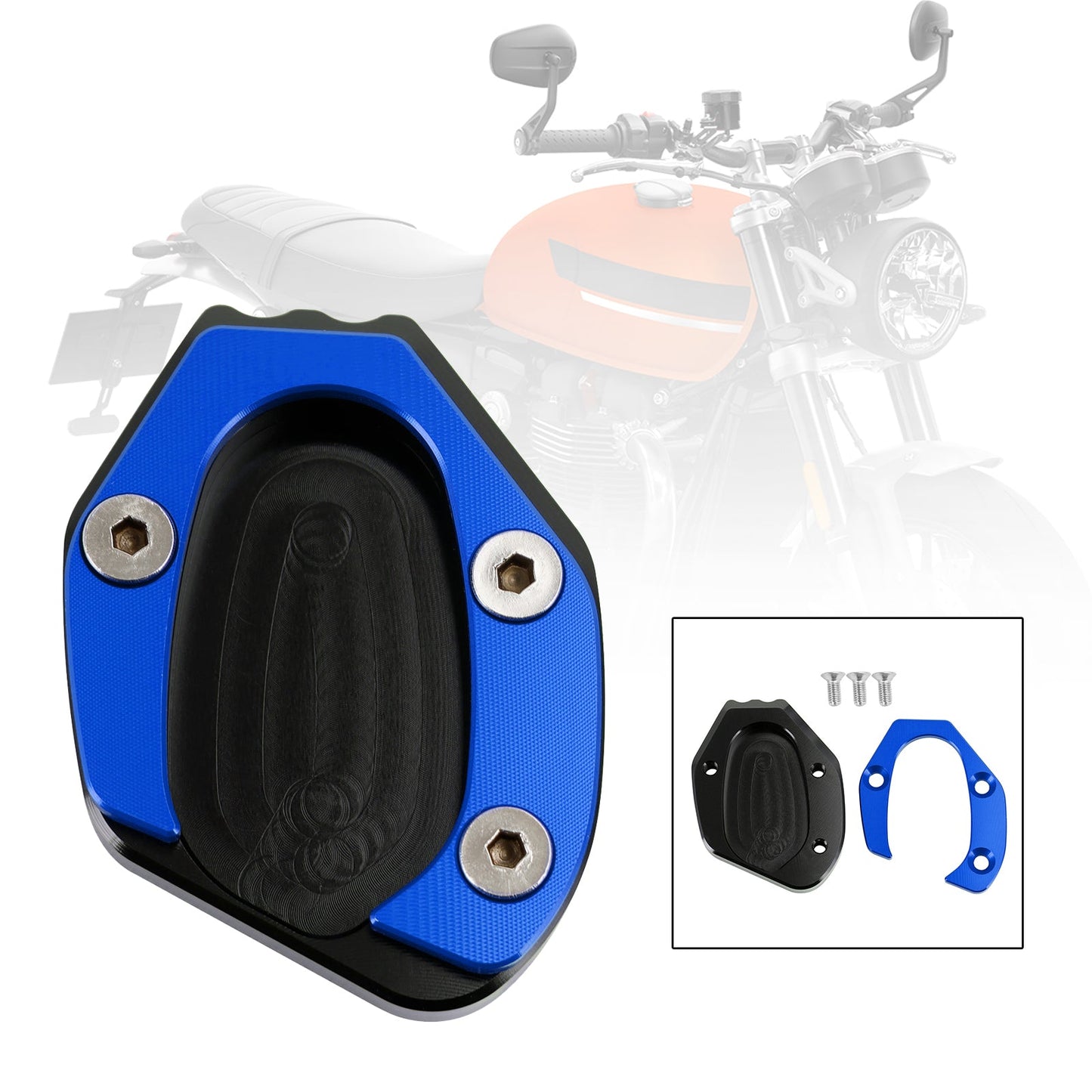 St?nder vergr??ern Plattenpolster passend für Speed Twin 1200 19-21 Thruxton 1200/R 16-19