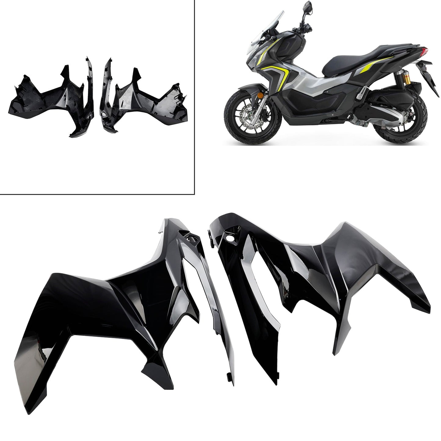 2023-2024 Honda ADV 160 Frontseitenabdeckung Scheinwerferverkleidung