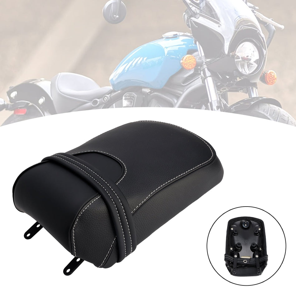 Rücksitzbank-Beifahrerkissen, flach schwarz, passend für Indian Super Scout Sixty Bobber