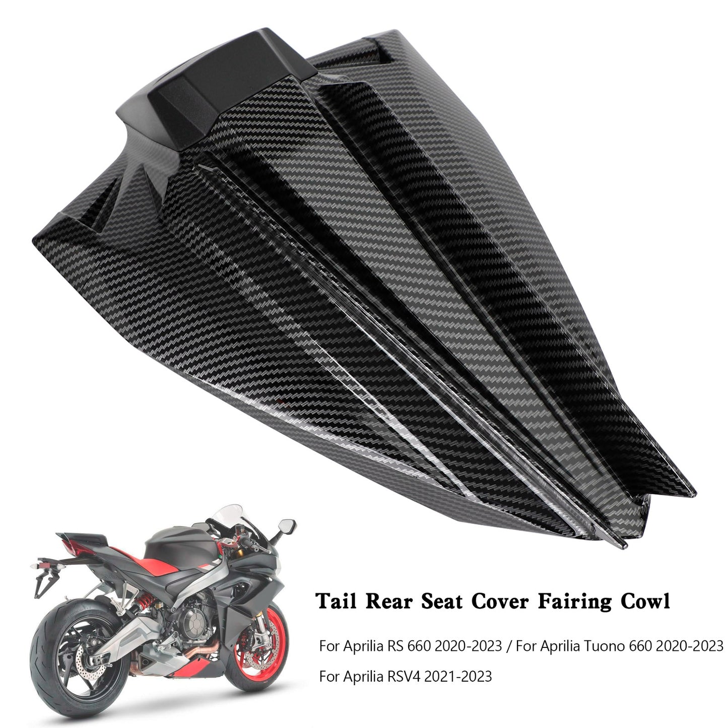 Capot de protection de siège arrière pour Aprilia RS 660 Tuono 660 RSV4 2020-2023