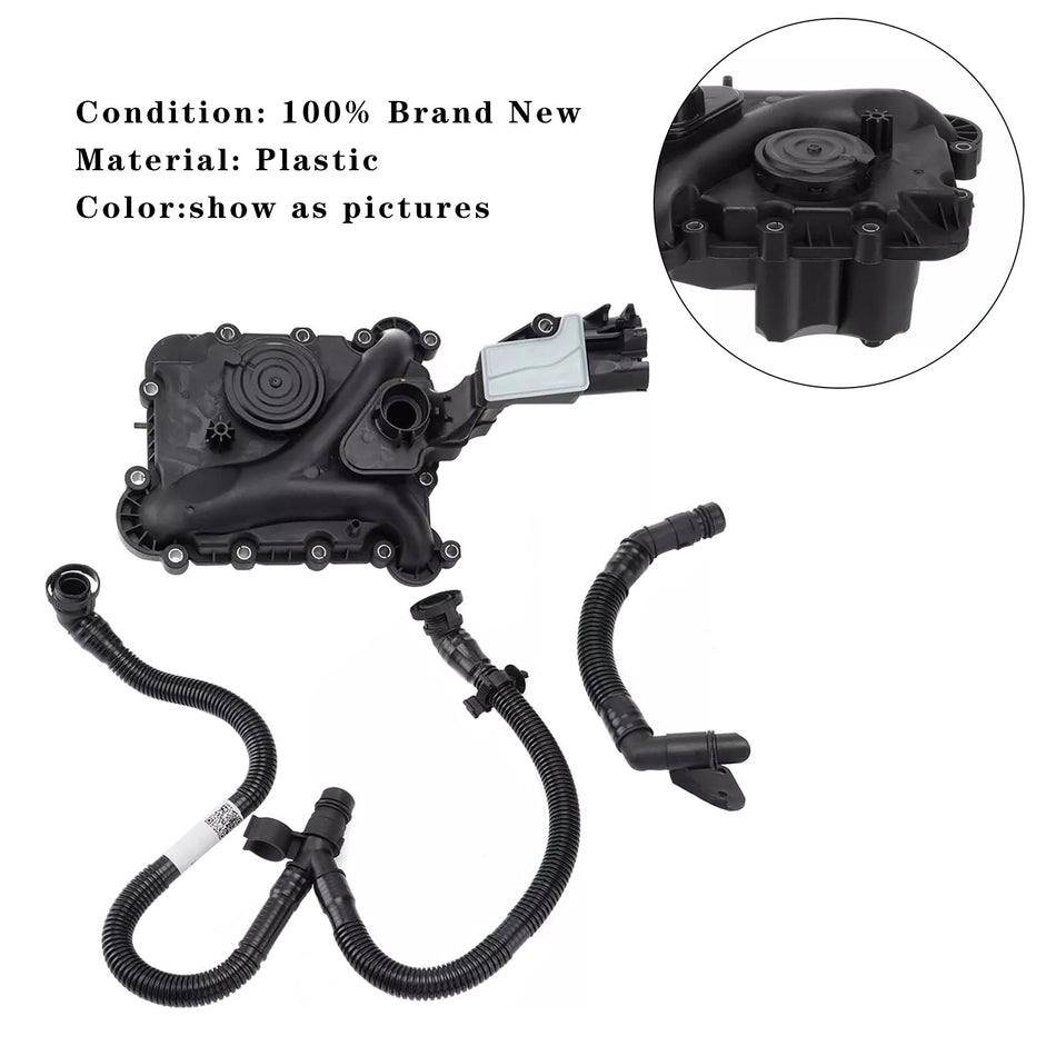 2008-2015 A4 B8 (8K2) S4 quattro ?labscheider PCV-Ventil-Entlüftungsverkleidung und Schlauch 06E103547S