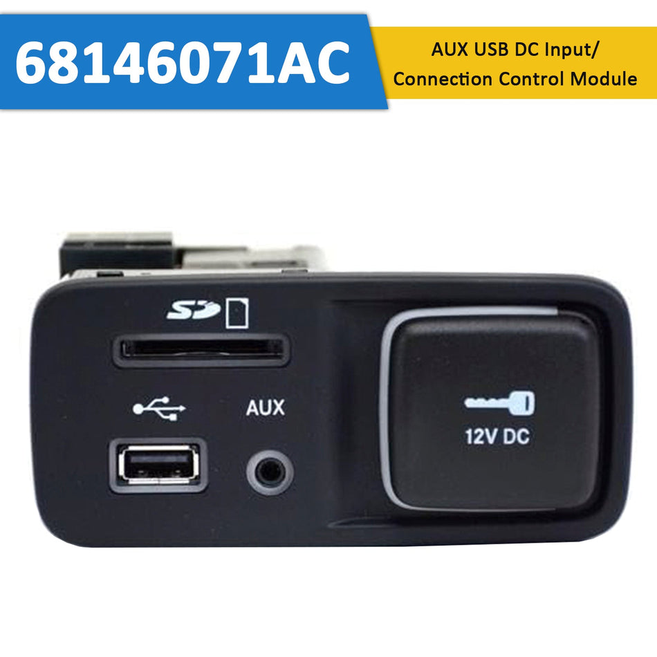 2014–2018 Jeep Cherokee AUX USB DC Eingangs-/Anschlusssteuermodul 68146071AC